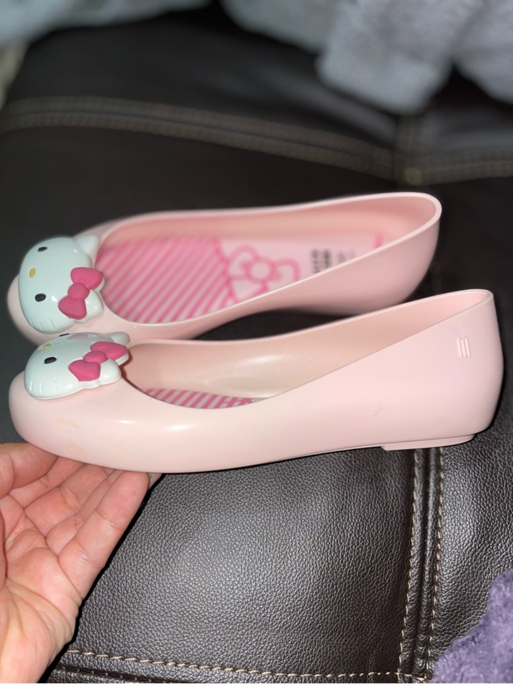 Mel by Melissa Pink Hello Kitty Jelly Flats for Kids - Picture 4 of 12